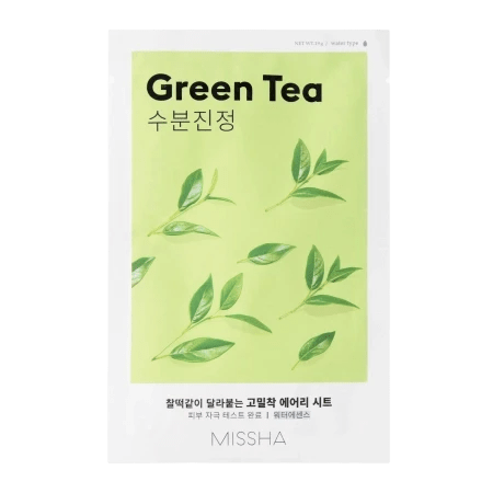 Missha Green Tea Sheet Mask | Nawilżająca Maska w Płachcie 19g | Koreańskie kosmetyki | Exclusify