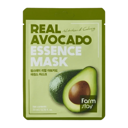 Farmstay Real Avocado Essence Mask | Koreańska maska w płachcie z awokado | Exclusify